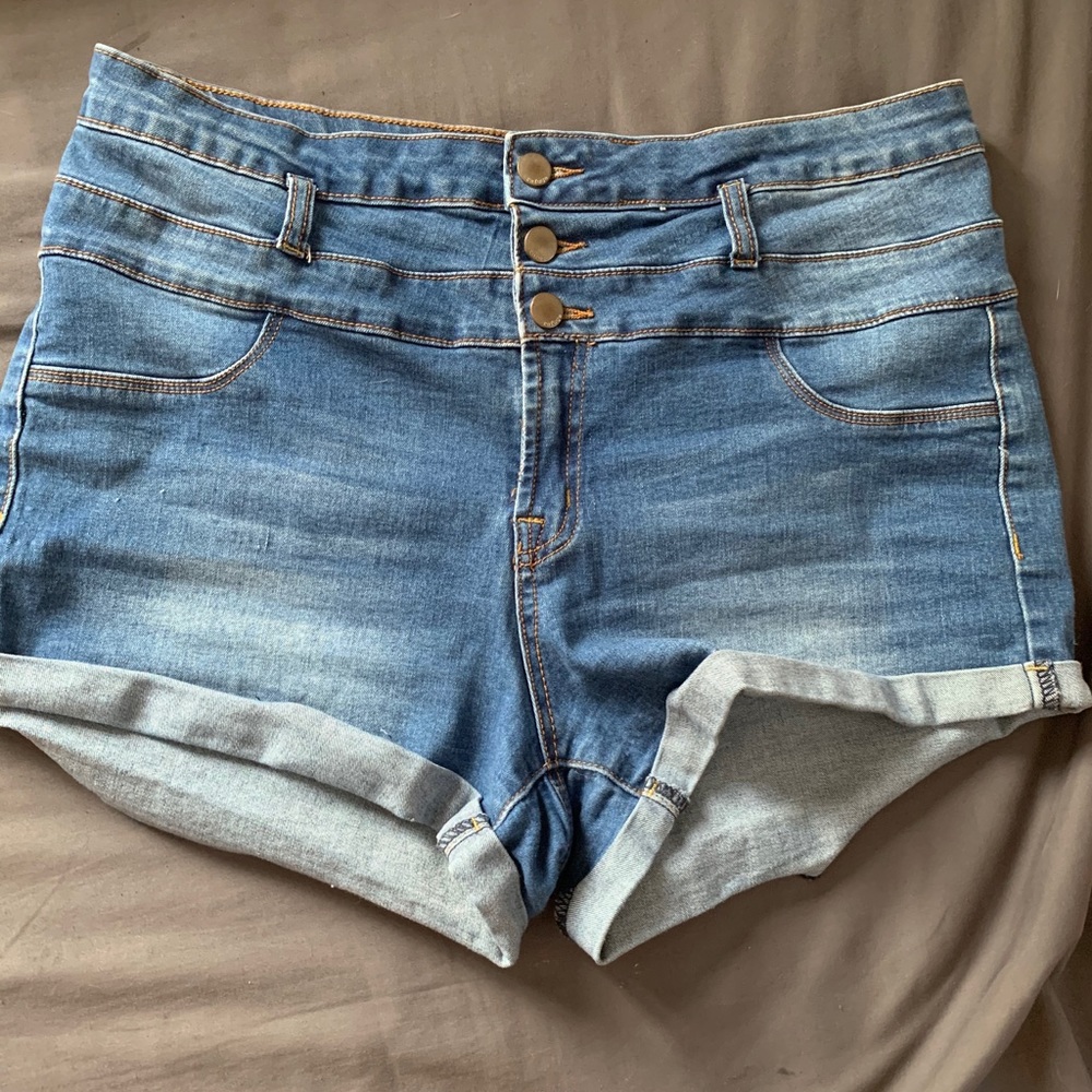 Refuge Woman's Size12 Denim Blue distressed S